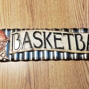 Open Road Brand Basketball Sign  Decoration  18"X4.25"